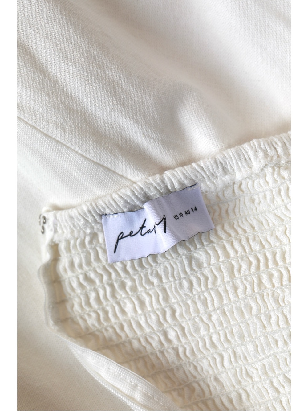 Petal & Pup White Strapless Twist Front Midi Dress - Picture 5 of 5